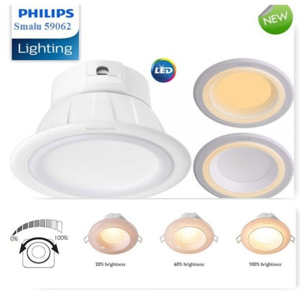 Đèn led âm trần 9W SMALU 59061 Philips