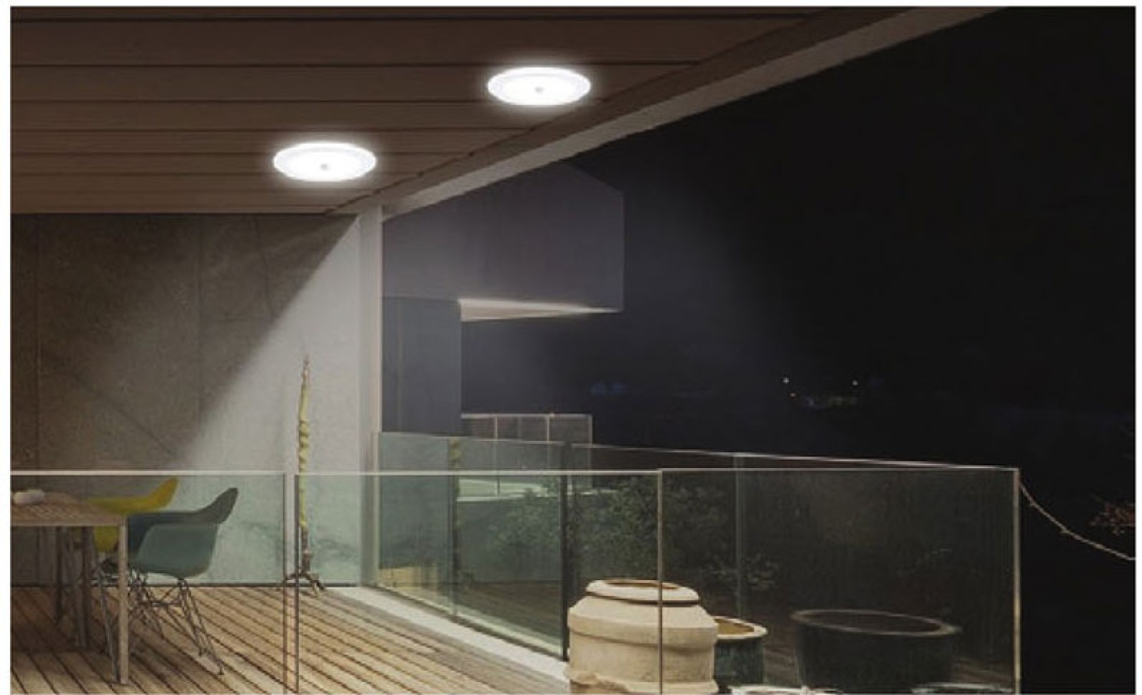 Đèn LED Downlight siêu mỏng cảm biến-3