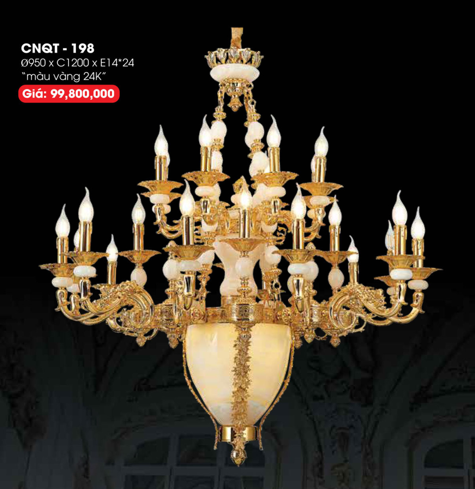 Đèn chùm quý tộc CNQT-198