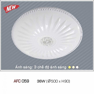 Đèn led Ốp Trần Nhựa Cao Cấp AFC 059 Led 36W