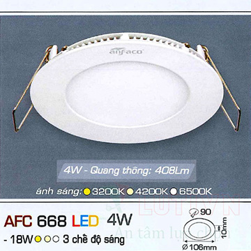 Đèn led panel AFC 668 4W