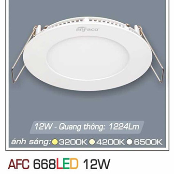 Đèn led panel AFC 668 Led 12W