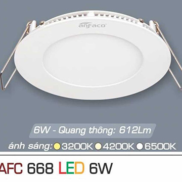 Đèn led panel AFC 668 Led 6W