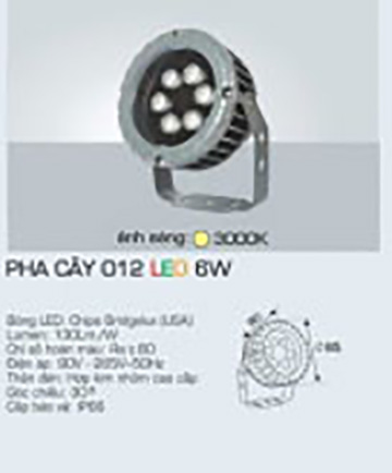 Đèn Pha Cây 012 6W
