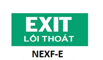 Hình chỉ hướng đèn báo Exit Nanoco NEXF-E