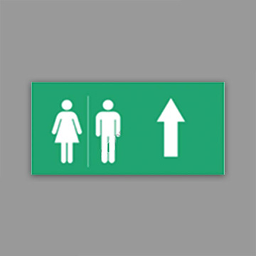Hình chỉ hướng toilet trên NEXF-TU