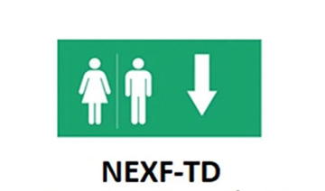 Hình chỉ hướng toilet dưới Nanoco NEXF-TD