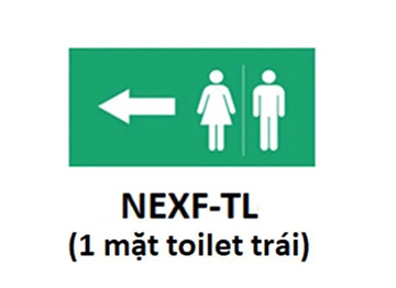 Hình chỉ hướng toilet trái Nanoco NEXF-TL