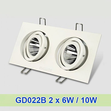 Đèn led downlight âm trần 2x6W10W GD022B