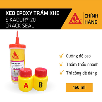Sika - Keo epoxy trám khe Sikadur ® - 20 Crack Seal (bộ 160 ml)