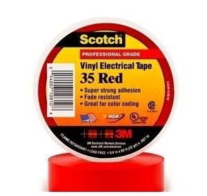 3M 35 19mmx20.1m – Băng keo điện (Đỏ) 3M ScotchVinyl Electrical Tape 35 Red