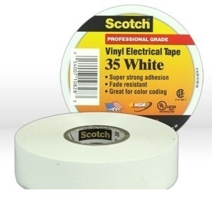 3M 35 19mmx20.1m – Băng keo điện (Trắng) 3M ScotchVinyl Electrical Tape 35 White