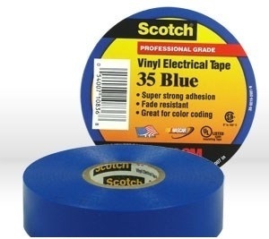 3M 35 19mmx20.1m – Băng keo điện (Xanh Blue) 3M ScotchVinyl Electrical Tape 35 Blue