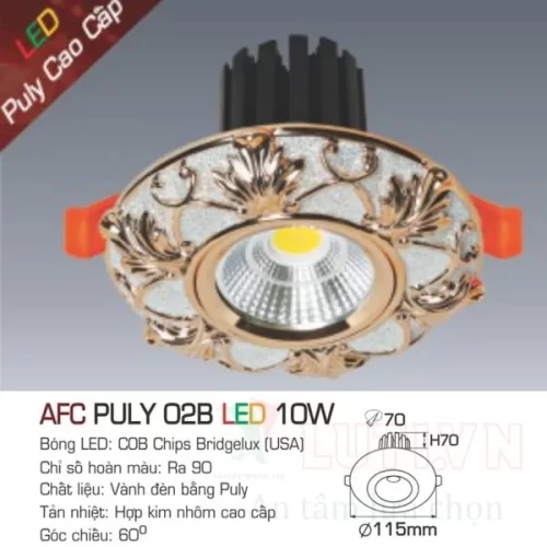 Đèn led Downlight Anfaco AFC-Puly 02B-10W