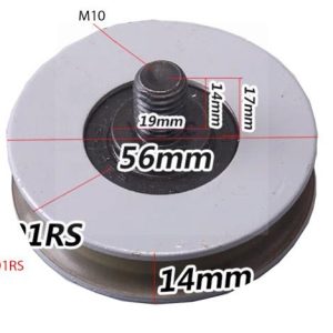 Bánh xe cửa thang máy Ø56*14*6201RS