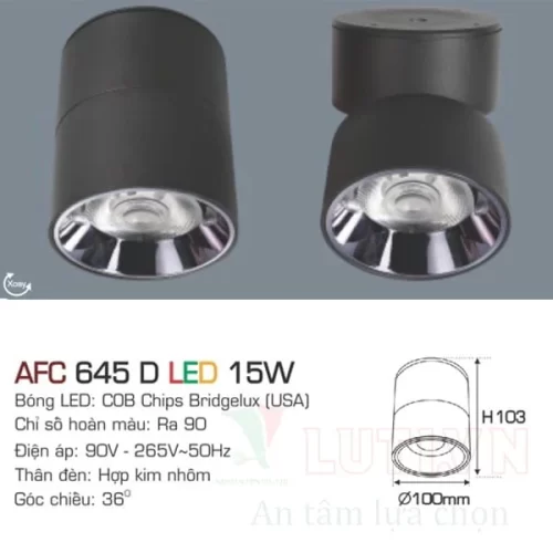 Đèn led ốp Anfaco AFC-645D-15W
