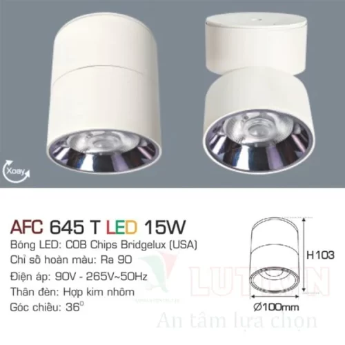 Đèn led ốp Anfaco AFC-645T-15W