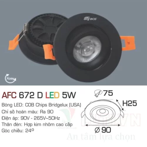 Đèn led downlight Anfaco AFC-747D-12W