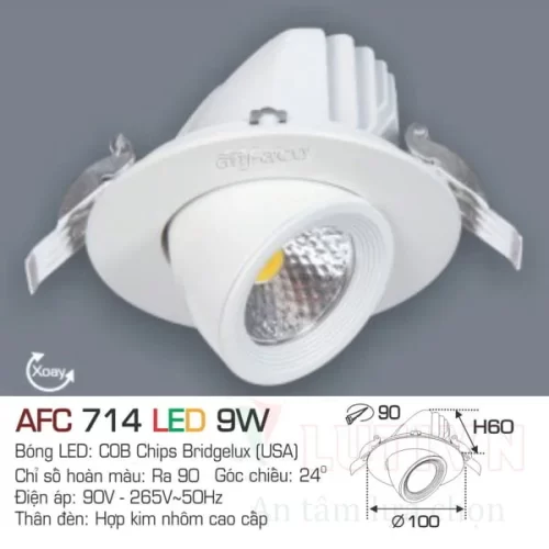 Đèn led downlight Anfaco AFC-714-9W