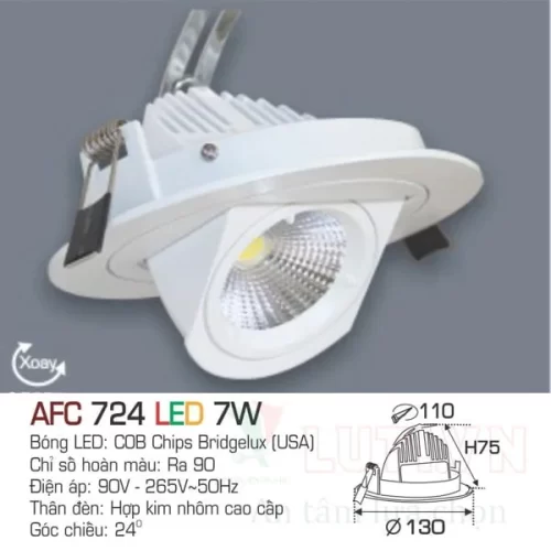 Đèn led downlight Anfaco AFC-724-7W