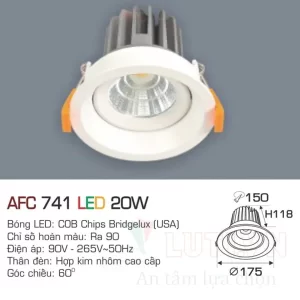 Đèn led Downlight Anfaco AFC-741-20W