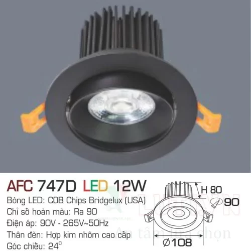 Đèn led downlight Anfaco AFC-747D-12W