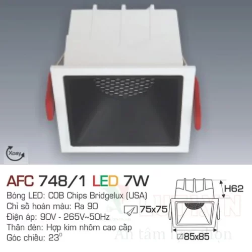 Đèn led Downlight Anfaco AFC-748/1-7W