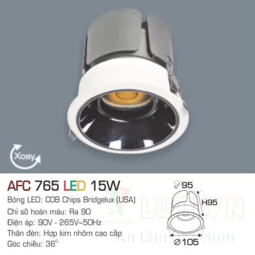 Đèn led Downlight Anfaco AFC-765-15W