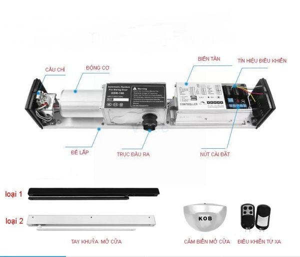 Bộ truyền động cửa mở tay thang máy 6120