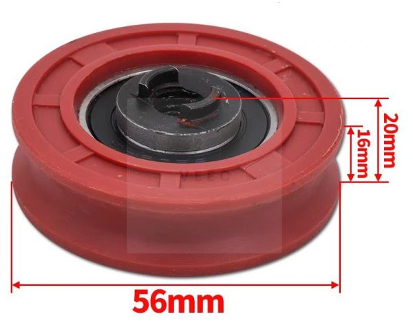Bánh xe cửa thang máy Φ56*16*6202RS
