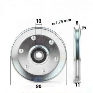 Bánh xe truyền cáp cửa thang máy Ø90*11*6200Z