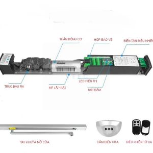 Bộ truyền động cửa mở tay thang máy 6100