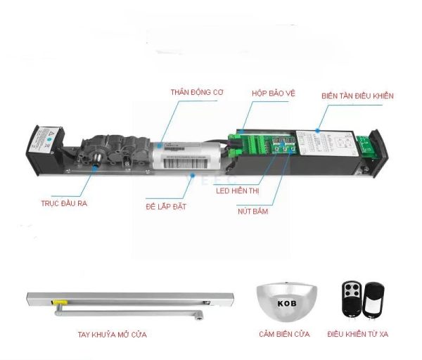 Bộ truyền động cửa mở tay thang máy 6100