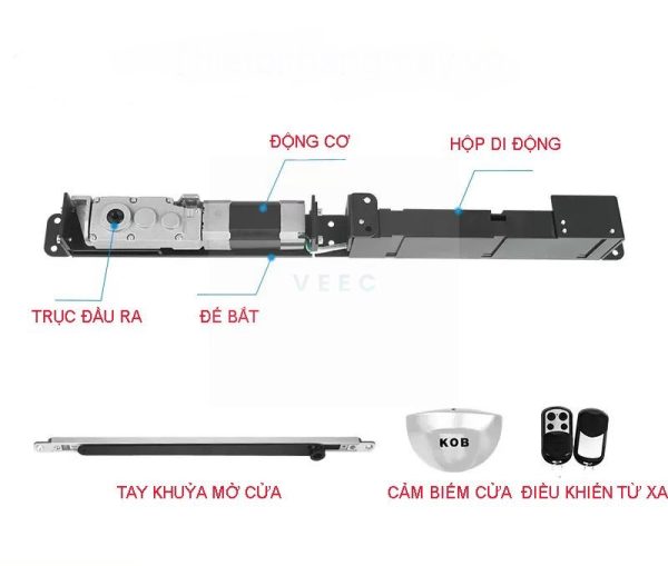 Bộ truyền động cửa mở tay thang máy 6100m - Ảnh 2