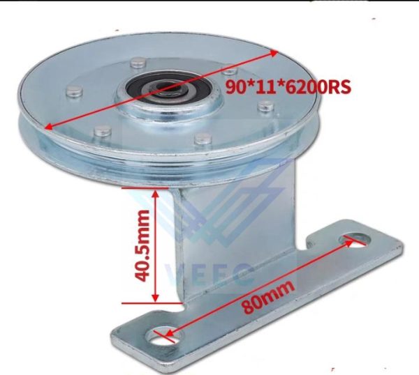 Bánh xe truyền cáp cửa thang máy Ø90*11*6200 2RS