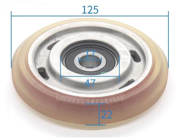 Bánh xe Ø125*22*6303 dùng cho shoe bánh xe - Ảnh 3