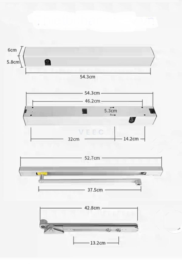 Bộ truyền động cửa mở tay thang máy 6100 - Ảnh 3