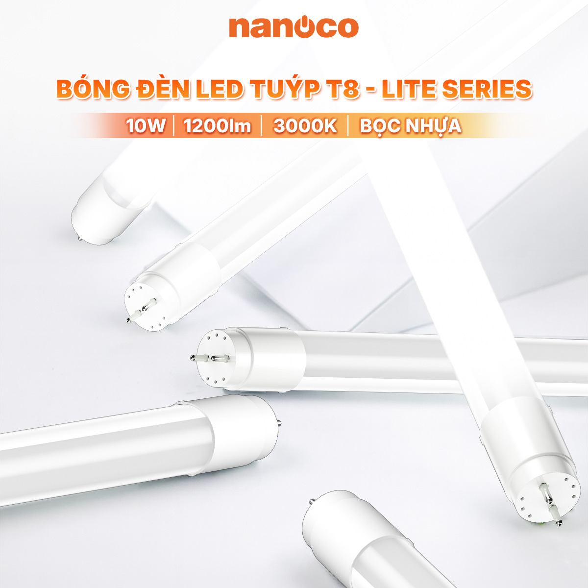 Bóng đèn LED Tuýp T8 thủy tinh bọc nhựa Nanoco - Lite Series - Ảnh 2