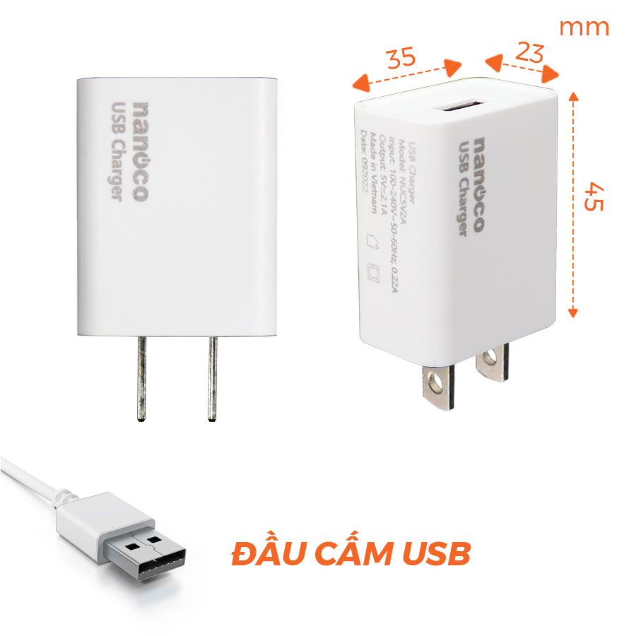 Cốc sạc USB Nanoco - Ảnh 6